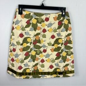 J.P. & Mattie Size Small Bird Cotton Skirt Mod Twee RR1